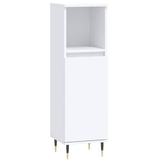 Bathroom Cabinet White 30x30x100 cm Engineered Wood Bathroom Cabinet White 30x30x100 cm Engineered Wood