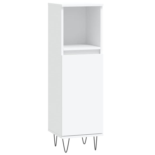 Bathroom Cabinet White 30x30x100 cm Engineered Wood Bathroom Cabinet White 30x30x100 cm Engineered Wood