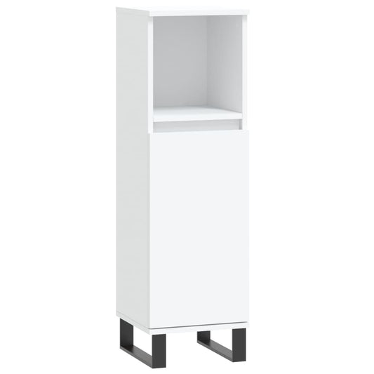 Bathroom Cabinet White 30x30x100 cm Engineered Wood Bathroom Cabinet White 30x30x100 cm Engineered Wood