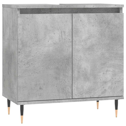 Bathroom Cabinet Concrete Grey 58x33x60 cm Engineered Wood Bathroom Cabinet Concrete Grey 58x33x60 cm Engineered Wood