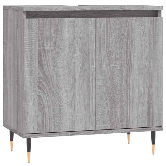 Bathroom Cabinet Grey Sonoma 58x33x60 cm Engineered Wood Bathroom Cabinet Grey Sonoma 58x33x60 cm Engineered Wood