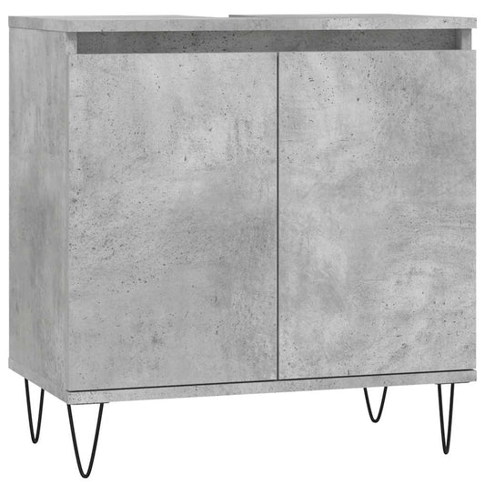 Bathroom Cabinet Concrete Grey 58x33x60 cm Engineered Wood Bathroom Cabinet Concrete Grey 58x33x60 cm Engineered Wood