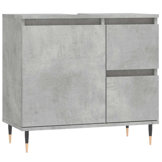 Bathroom Cabinet Concrete Grey 65x33x60 cm Engineered Wood Bathroom Cabinet Concrete Grey 65x33x60 cm Engineered Wood