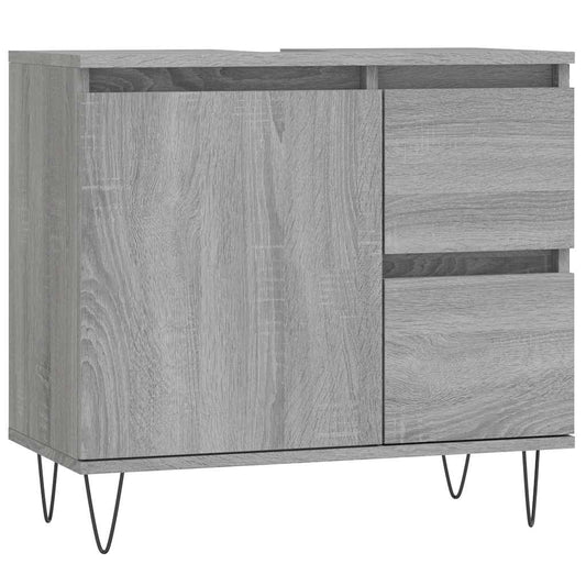 Bathroom Cabinet Grey Sonoma 65x33x60 cm Engineered Wood Bathroom Cabinet Grey Sonoma 65x33x60 cm Engineered Wood