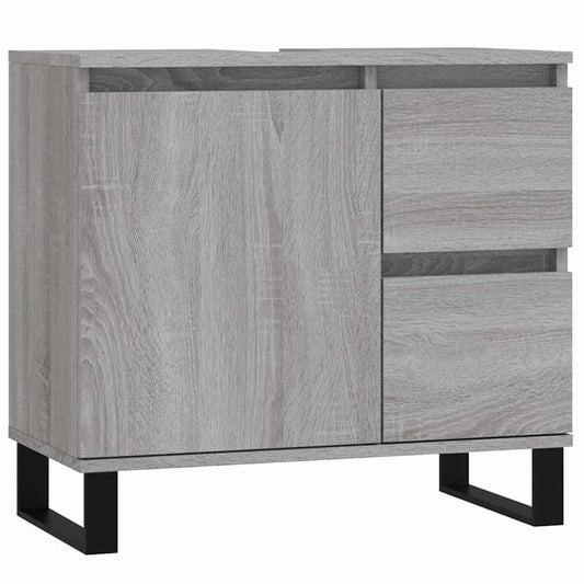 Bathroom Cabinet Grey Sonoma 65x33x60 cm Engineered Wood Bathroom Cabinet Grey Sonoma 65x33x60 cm Engineered Wood