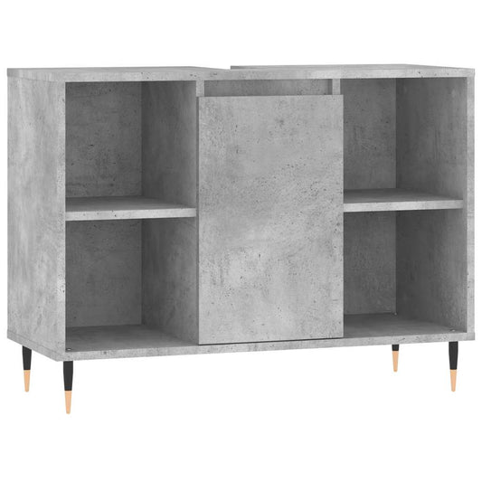 Bathroom Cabinet Concrete Grey 80x33x60 cm Engineered Wood Bathroom Cabinet Concrete Grey 80x33x60 cm Engineered Wood