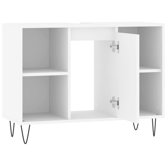 Bathroom Cabinet White 80x33x60 cm Engineered Wood Bathroom Cabinet White 80x33x60 cm Engineered Wood