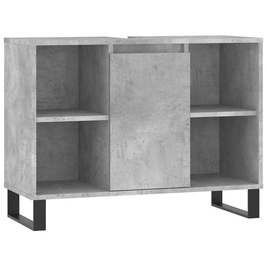Bathroom Cabinet Concrete Grey 80x33x60 cm Engineered Wood Bathroom Cabinet Concrete Grey 80x33x60 cm Engineered Wood