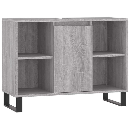 Bathroom Cabinet Grey Sonoma 80x33x60 cm Engineered Wood Bathroom Cabinet Grey Sonoma 80x33x60 cm Engineered Wood