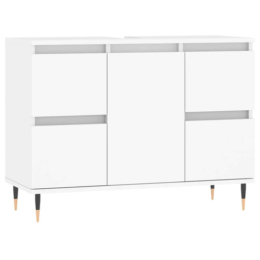 Bathroom Cabinet White 80x33x60 cm Engineered Wood Bathroom Cabinet White 80x33x60 cm Engineered Wood