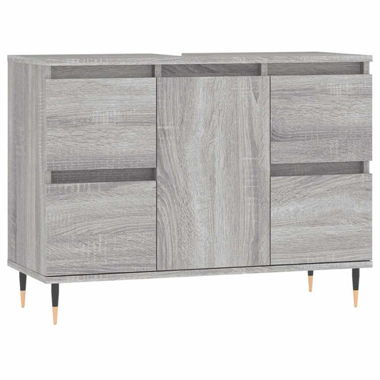 Bathroom Cabinet Grey Sonoma 80x33x60 cm Engineered Wood Bathroom Cabinet Grey Sonoma 80x33x60 cm Engineered Wood