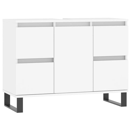 Bathroom Cabinet White 80x33x60 cm Engineered Wood Bathroom Cabinet White 80x33x60 cm Engineered Wood
