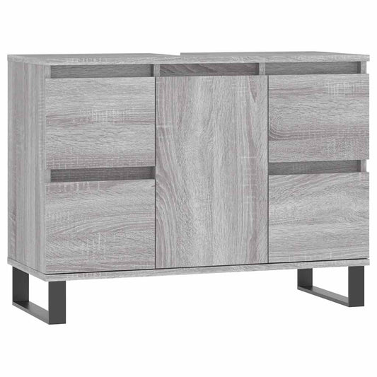 Bathroom Cabinet Grey Sonoma 80x33x60 cm Engineered Wood Bathroom Cabinet Grey Sonoma 80x33x60 cm Engineered Wood