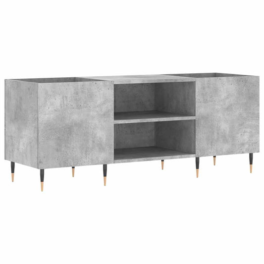 Record Cabinet Concrete Grey 121x38x48 cm Engineered Wood Record Cabinet Concrete Grey 121x38x48 cm Engineered Wood