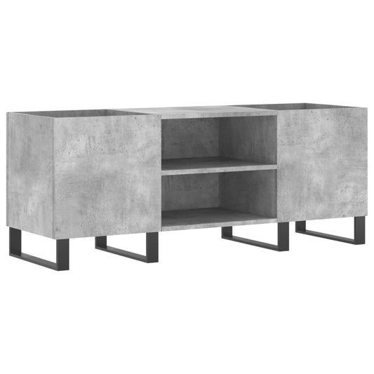 Record Cabinet Concrete Grey 121x38x48 cm Engineered Wood Record Cabinet Concrete Grey 121x38x48 cm Engineered Wood