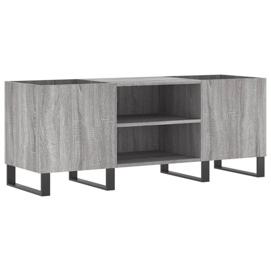 Record Cabinet Grey Sonoma 121x38x48 cm Engineered Wood Record Cabinet Grey Sonoma 121x38x48 cm Engineered Wood