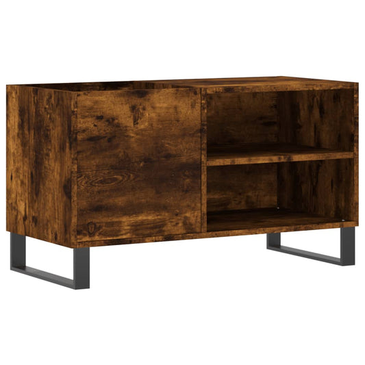 Record Cabinet Smoked Oak 85x38x48 cm Engineered Wood Record Cabinet Smoked Oak 85x38x48 cm Engineered Wood