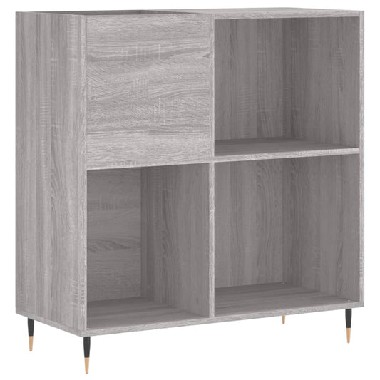 Record Cabinet Grey Sonoma 84.5x38x89 cm Engineered Wood Record Cabinet Grey Sonoma 84.5x38x89 cm Engineered Wood