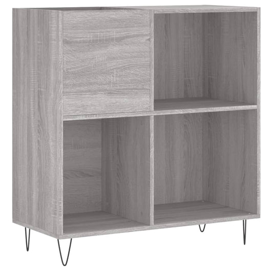Record Cabinet Grey Sonoma 84.5x38x89 cm Engineered Wood Record Cabinet Grey Sonoma 84.5x38x89 cm Engineered Wood