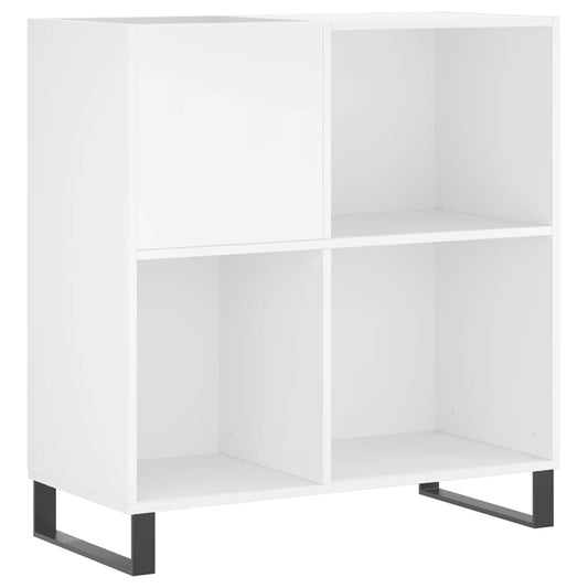 Record Cabinet White 84.5x38x89 cm Engineered Wood Record Cabinet White 84.5x38x89 cm Engineered Wood