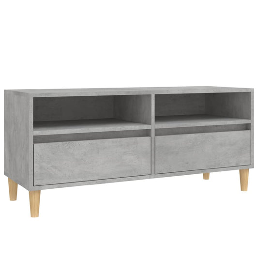 TV Cabinet Concrete Grey 100x34,5x44,5 cm Engineered Wood TV Cabinet Concrete Grey 100x34,5x44,5 cm Engineered Wood