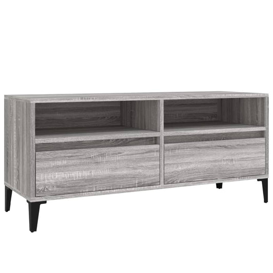 TV Cabinet Grey Sonoma 100x34.5x44.5 cm Engineered Wood TV Cabinet Grey Sonoma 100x34.5x44.5 cm Engineered Wood