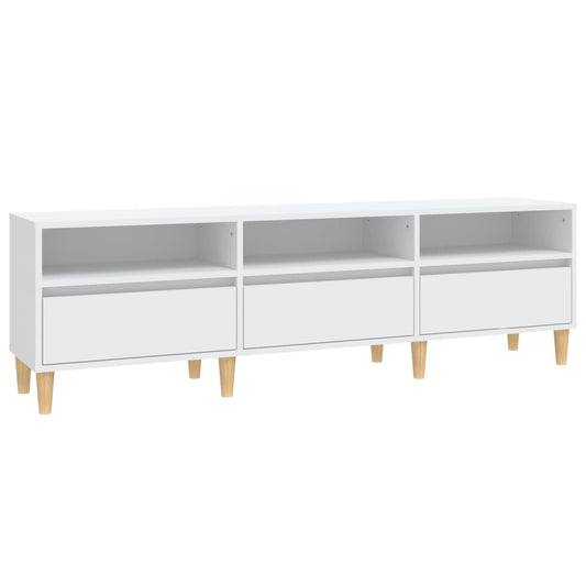TV Cabinet White 150x30x44,5 cm Engineered Wood TV Cabinet White 150x30x44,5 cm Engineered Wood