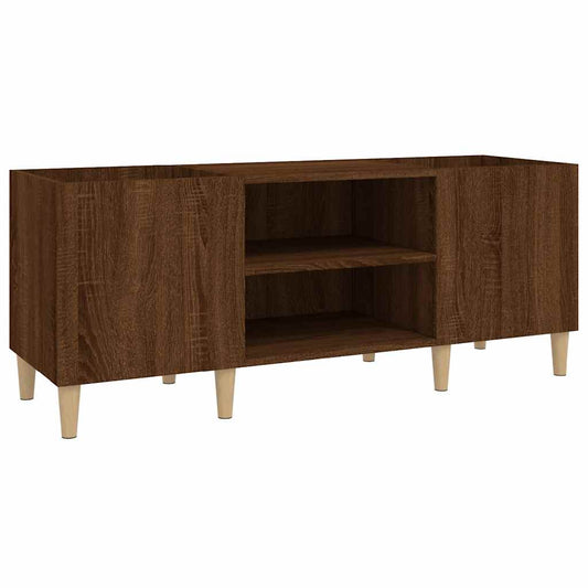 Record Cabinet Brown Oak 121x38x48 cm Engineered Wood Record Cabinet Brown Oak 121x38x48 cm Engineered Wood