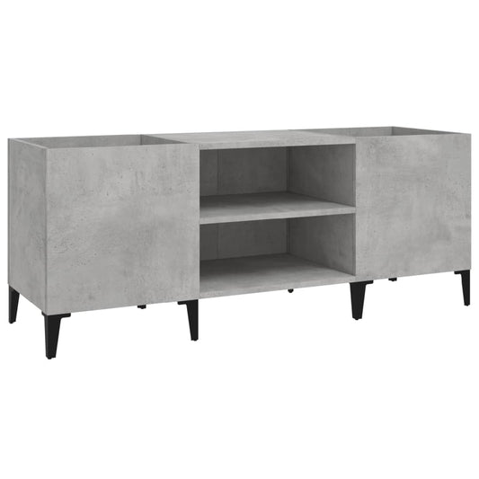 Record Cabinet Concrete Grey 121x38x48 cm Engineered Wood Record Cabinet Concrete Grey 121x38x48 cm Engineered Wood