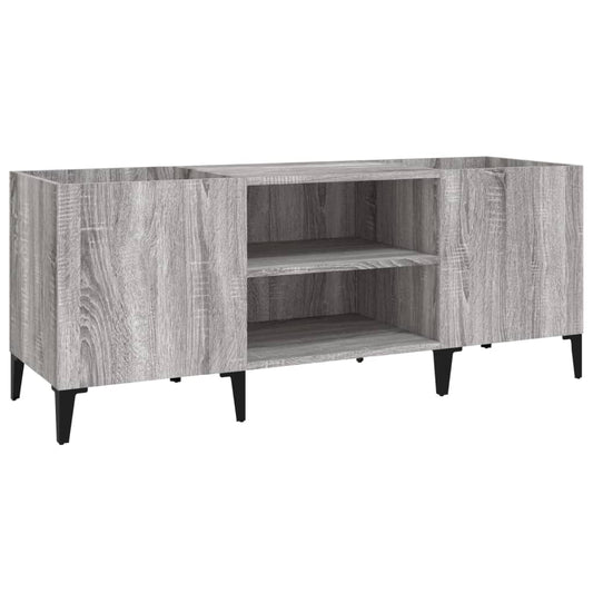 Record Cabinet Grey Sonoma 121x38x48 cm Engineered Wood Record Cabinet Grey Sonoma 121x38x48 cm Engineered Wood