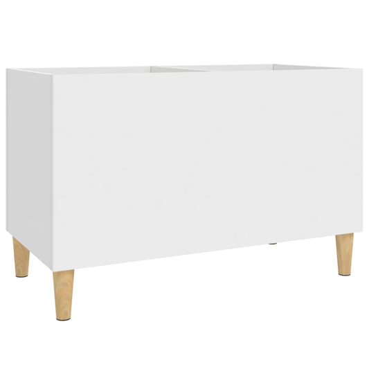 Record Cabinet White 74.5x38x48 cm Engineered Wood Record Cabinet White 74.5x38x48 cm Engineered Wood