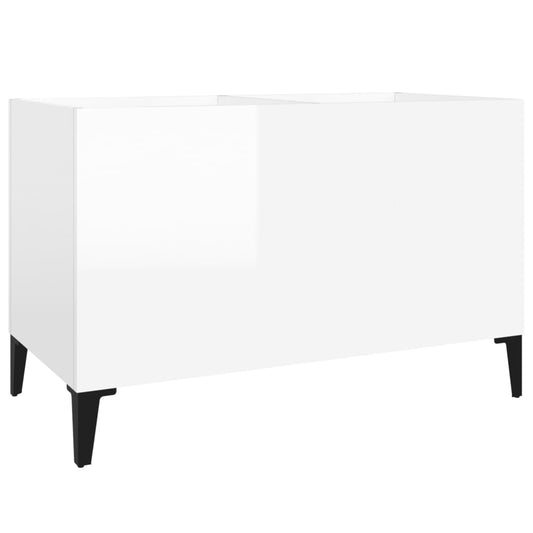 Record Cabinet | High-gloss white | Engineered wood, metal | Medium Record Cabinet | High-gloss white | Engineered wood, metal | Medium