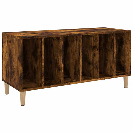 Record Cabinet Smoked Oak 100x38x48 cm Engineered Wood Record Cabinet Smoked Oak 100x38x48 cm Engineered Wood