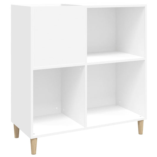 Record Cabinet White 84.5x38x89 cm Engineered Wood Record Cabinet White 84.5x38x89 cm Engineered Wood