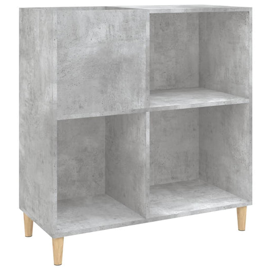 Record Cabinet Concrete Grey 84.5x38x89 cm Engineered Wood Record Cabinet Concrete Grey 84.5x38x89 cm Engineered Wood