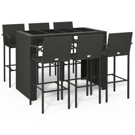 Garden Bar Set | Black | PE rattan | One Size | Ergonomic | Bar Table Set Garden Bar Set | Black | PE rattan | One Size | Ergonomic | Bar Table Set