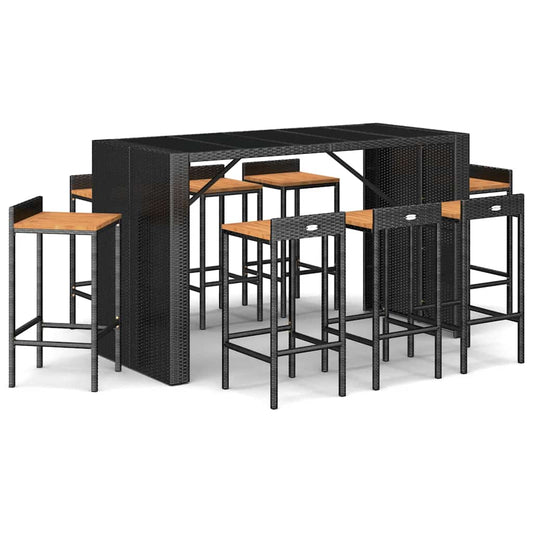Garden Bar Set | Black Garden Bar Set | Black