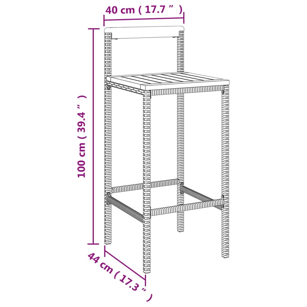 Garden Bar Set | Grey