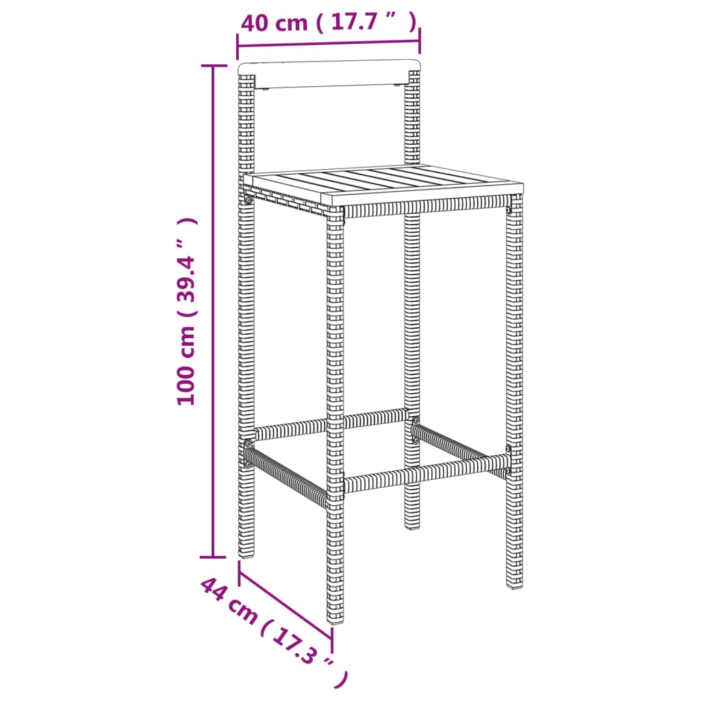 Garden Bar Set | Grey