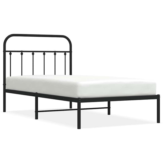 Bed Frame | Black | Powder-Coated Steel | Single | Bed Frame Bed Frame | Black | Powder-Coated Steel | Single | Bed Frame
