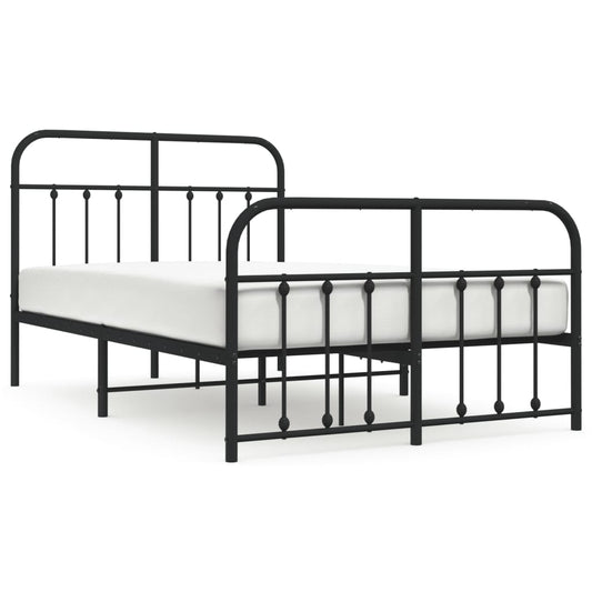 Bed Frame | Black | Powder-Coated Steel | Small Double | Bed Frame Bed Frame | Black | Powder-Coated Steel | Small Double | Bed Frame