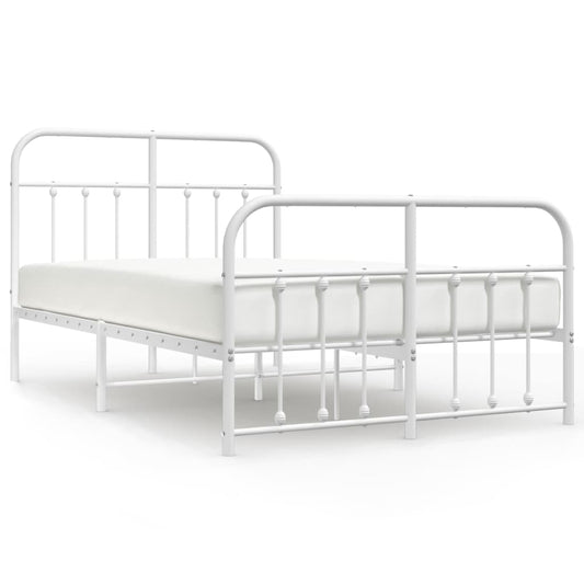 Bed Frame | White | Powder-Coated Steel | 120x190 cm | Bed Frame Bed Frame | White | Powder-Coated Steel | 120x190 cm | Bed Frame