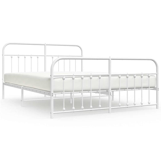 Bed Frame | White | Powder-coated steel | Double | Bed Frame Bed Frame | White | Powder-coated steel | Double | Bed Frame
