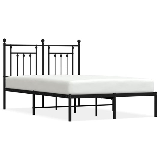 Bed Frame | Black | Powder-Coated Steel | Double | Bed Frame Bed Frame | Black | Powder-Coated Steel | Double | Bed Frame