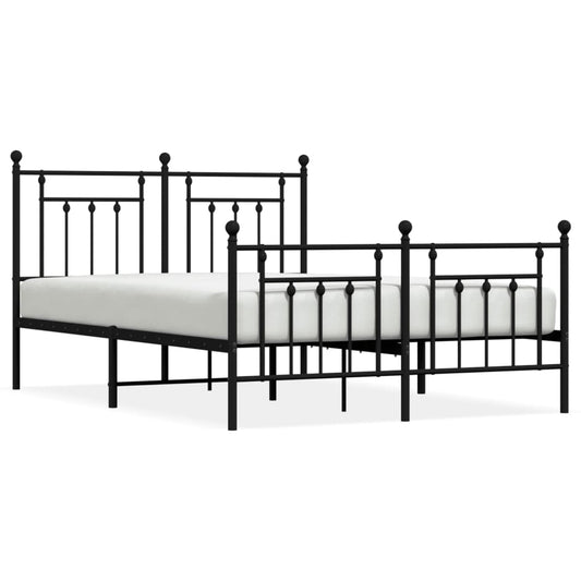 Bed Frame | Black | Powder-coated steel | Double bed size | Bed Frame Bed Frame | Black | Powder-coated steel | Double bed size | Bed Frame