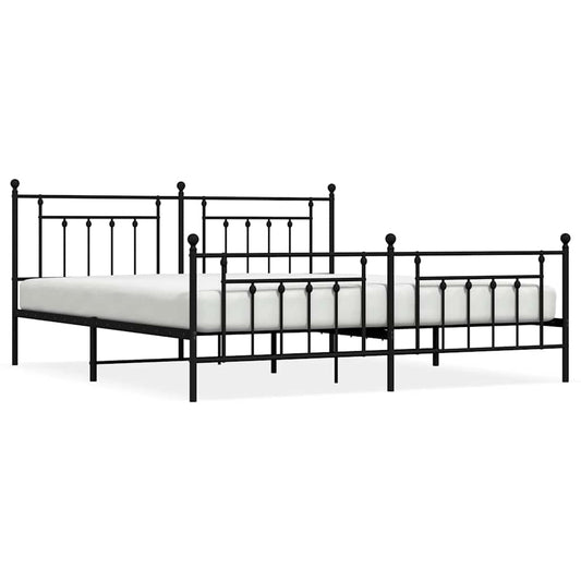 Bed Frame | Black | Steel | Double | Bed Frame | Rectangular | Industrial Bed Frame | Black | Steel | Double | Bed Frame | Rectangular | Industrial