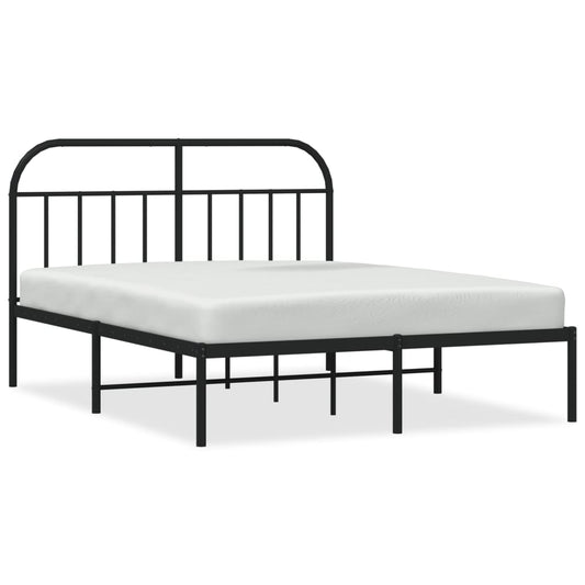 Bed Frame | Black | Powder-Coated Steel | 140 x 200 cm | Bed Frame Bed Frame | Black | Powder-Coated Steel | 140 x 200 cm | Bed Frame