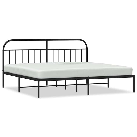 Bed Frame | Black | Powder-Coated Steel | Double | Bed Frame Bed Frame | Black | Powder-Coated Steel | Double | Bed Frame