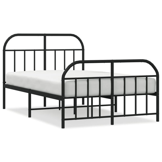 Bed Frame | Black | Powder-Coated Steel | 120x190 cm | Bed Frame Bed Frame | Black | Powder-Coated Steel | 120x190 cm | Bed Frame