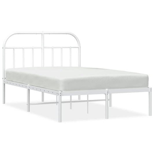 Bed Frame | White | Powder-coated Steel | Double | Bed Frame Bed Frame | White | Powder-coated Steel | Double | Bed Frame